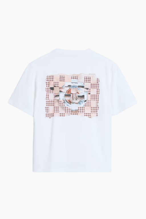 Gingham Tee - White - Holzweiler