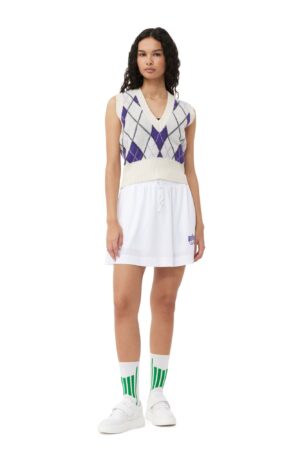 Graphic Harlequin Vneck Vest