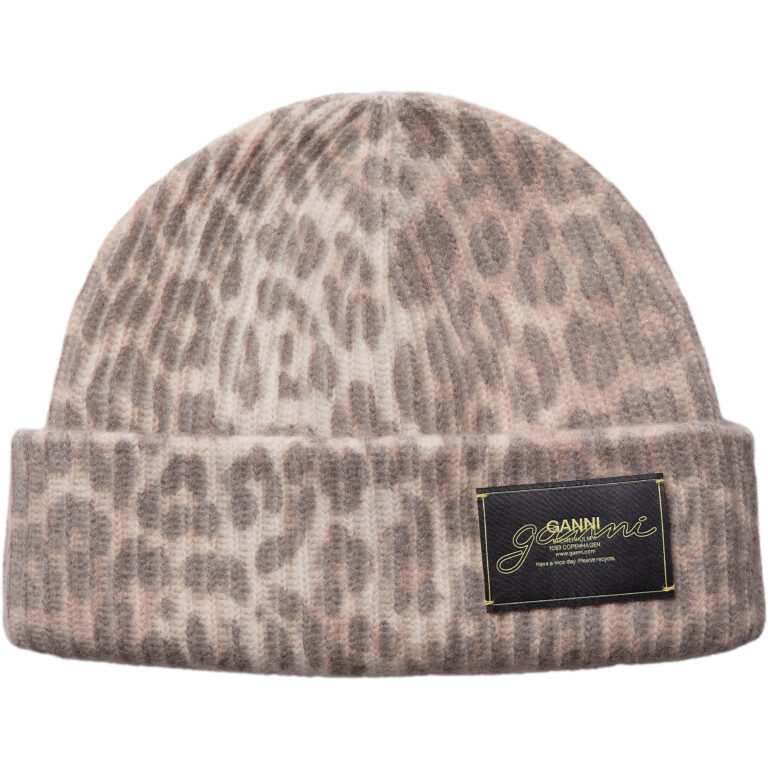 Graphic Wool Mix Printed Leopard Be