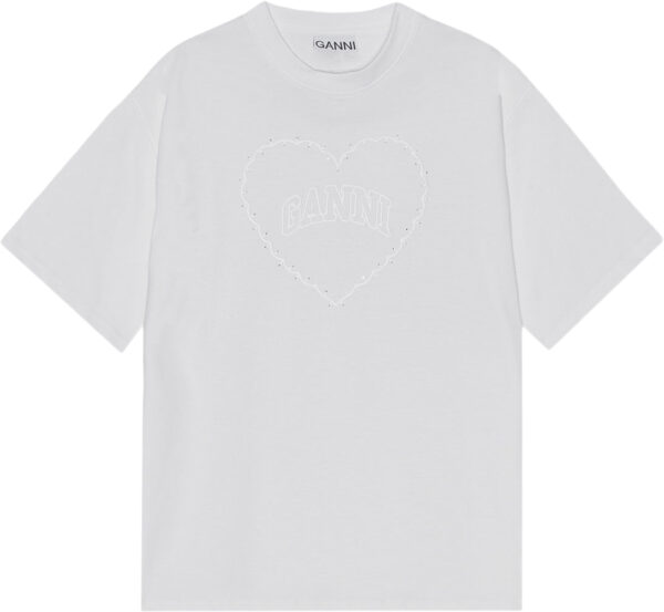 Heavy Cotton Drop Shoulder Heart T