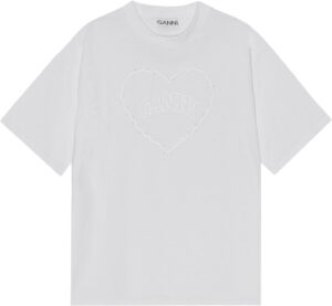 Heavy Cotton Drop Shoulder Heart T