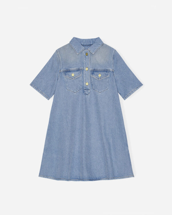 Heavy Denim Mini Dress - Tint Wash