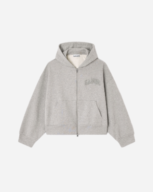 Heavy Terry Jersey Zip Hoodie - Paloma Melange