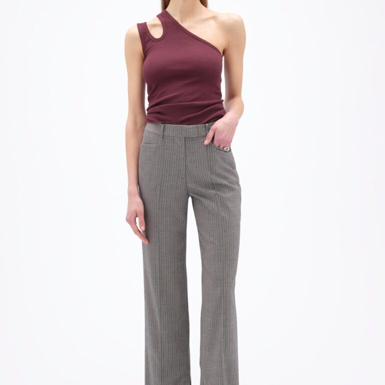 Herringbone Slim Pants