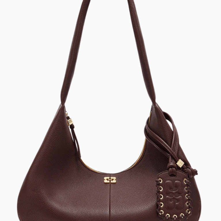 Hobo Medium Grained A7298 - Chicory Coffee - GANNI - Brun One Size