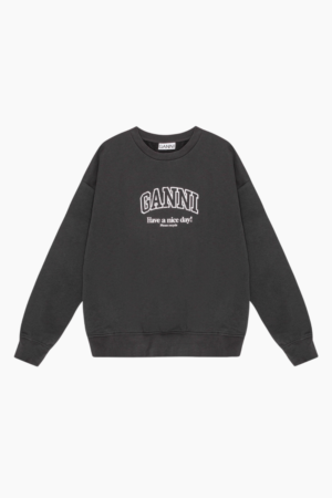 Isoli Oversized Sweatshirt T4014 - Phantom - GANNI - Grå XXS/XS