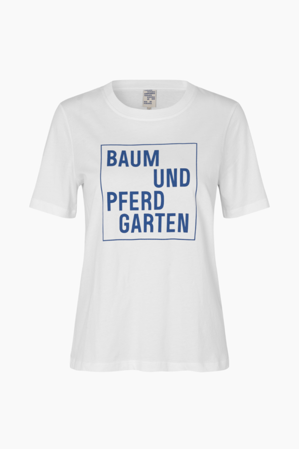 Jawo T-Shirt - Bright White Marine Logo - Baum und Pferdgarten - Hvid XS