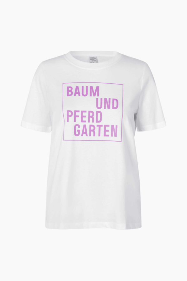 Jawo T-Shirt - Orchid Logo Box - Baum und Pferdgarten - Hvid XS