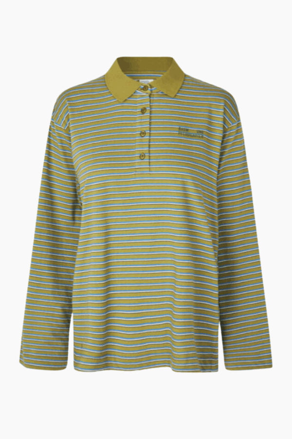 Jeanni Polo - Green Polo Stripe - Baum und Pferdgarten - Stribet M
