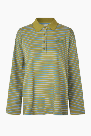 Jeanni Polo - Green Polo Stripe - Baum und Pferdgarten - Stribet XS