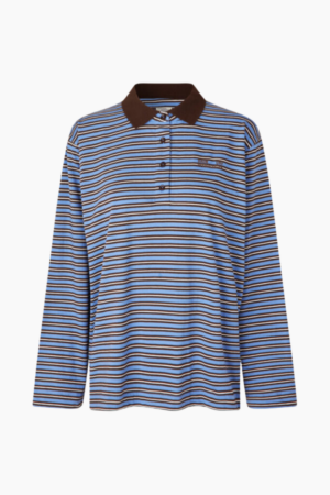 Jeanni Polo - Java Polo Stripe - Baum und Pferdgarten - Stribet XS