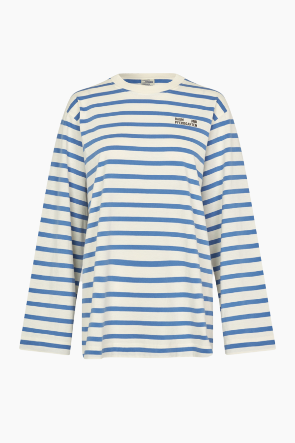 Jeevana Top - Blue EBB Whisper Stripe - Baum und Pferdgarten - Stribet XS