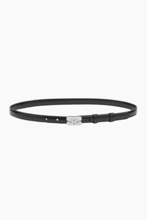 Kat Belt Small Patent A7112 - Black - GANNI - Sort XS/S