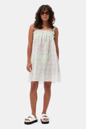 Light Broderie Anglaise Strap Dress