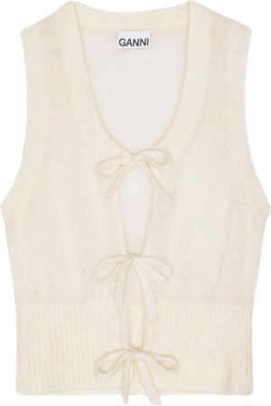 Light Mohair Tie String Vest