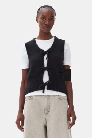 Light Mohair Tie String Vest
