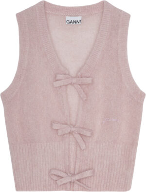 Light Mohair Tie String Vest