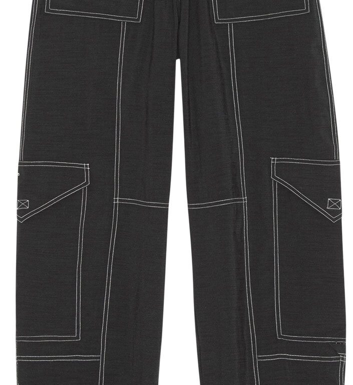 Light Slub High Waist Pocket Pants