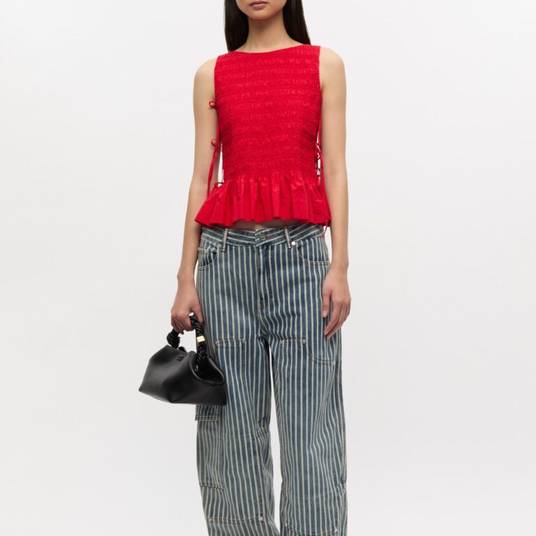 Light Stripe Denim Carpenter Jeans