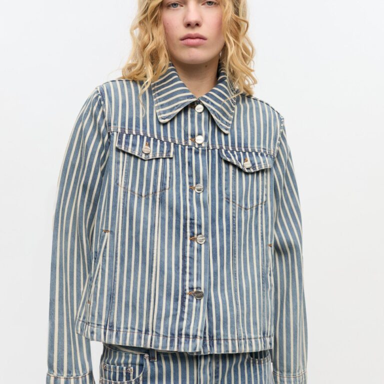 Light Stripe Denim Jacket