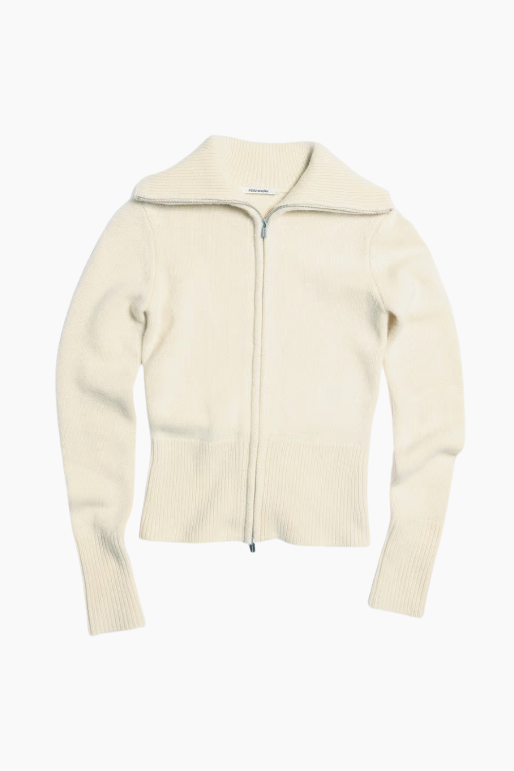 Line Wool Cardigan - Ecru - Holzweiler - Creme S