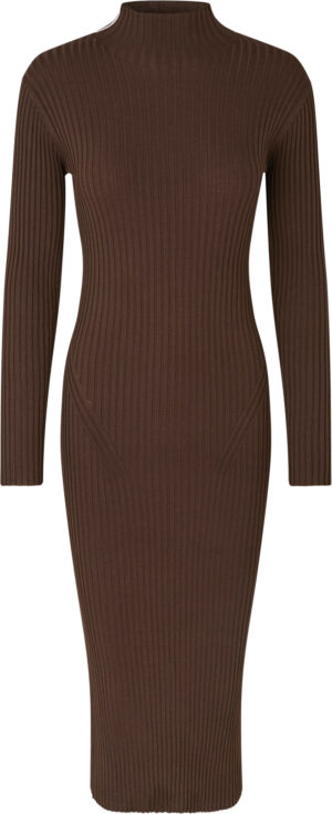 Long Sleeve Turtleneck Knit Dress, 2324 Viscose Rib