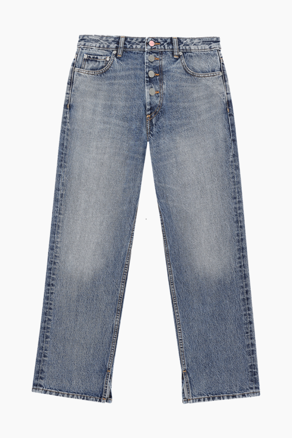 Lovy Jeans - Mid Blue Vintage - GANNI - Blå 26/34