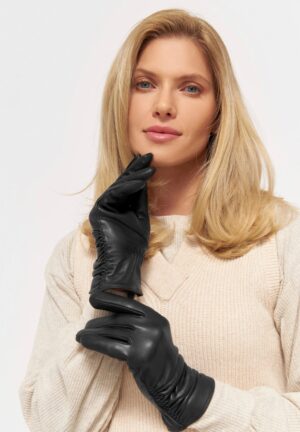 MJM Glove Connie W Leather Black
