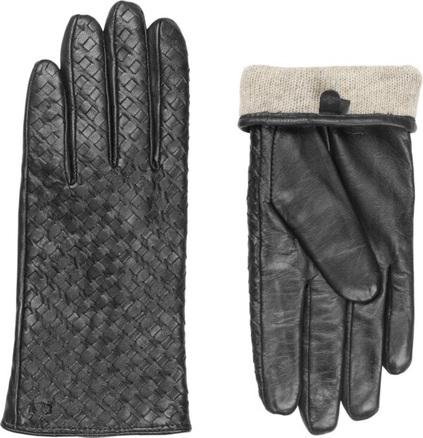 MJM Glove Liva W Leather Braided Black