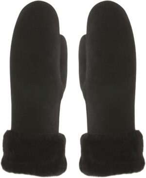 MJM Glove Mitten Arlene W Sheepskin Black