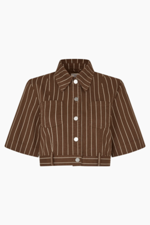Majsa Shirt - Creme Brown Pinstripe - Baum und Pferdgarten - Stribet XS