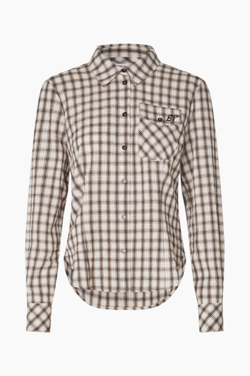 Mena Shirt - Creme Mini Check - Baum und Pferdgarten