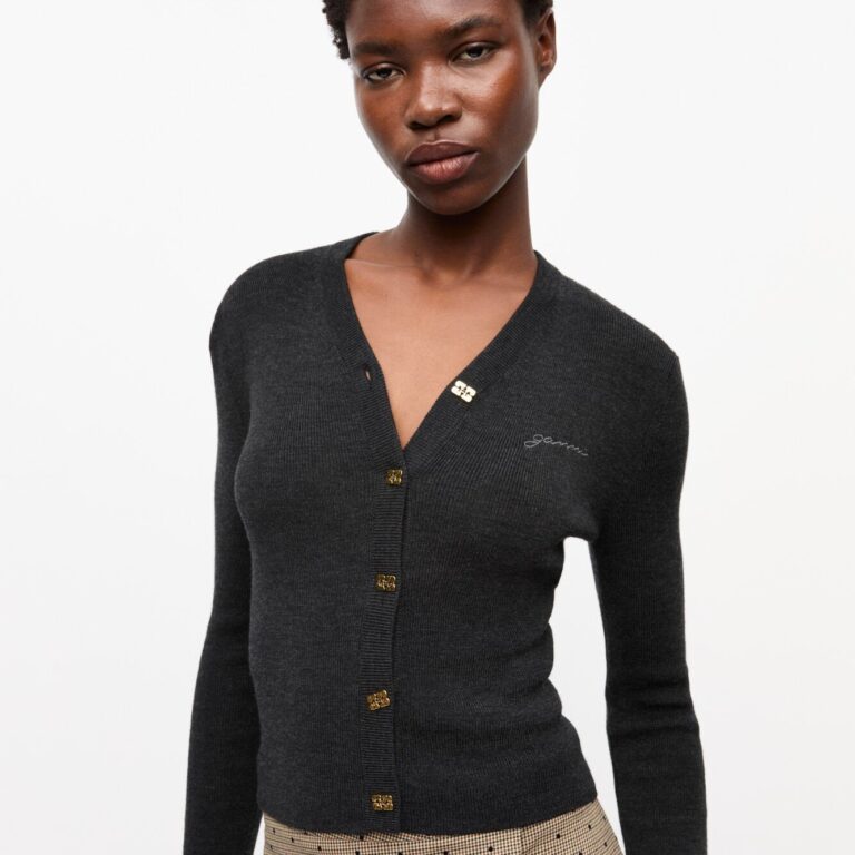 Mini Ribbed Merino Cardigan