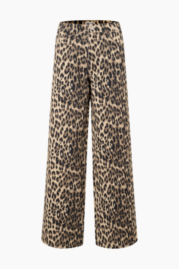 Nicette Jeans - Brown Baum Leopard - Baum und Pferdgarten - Leopard XS