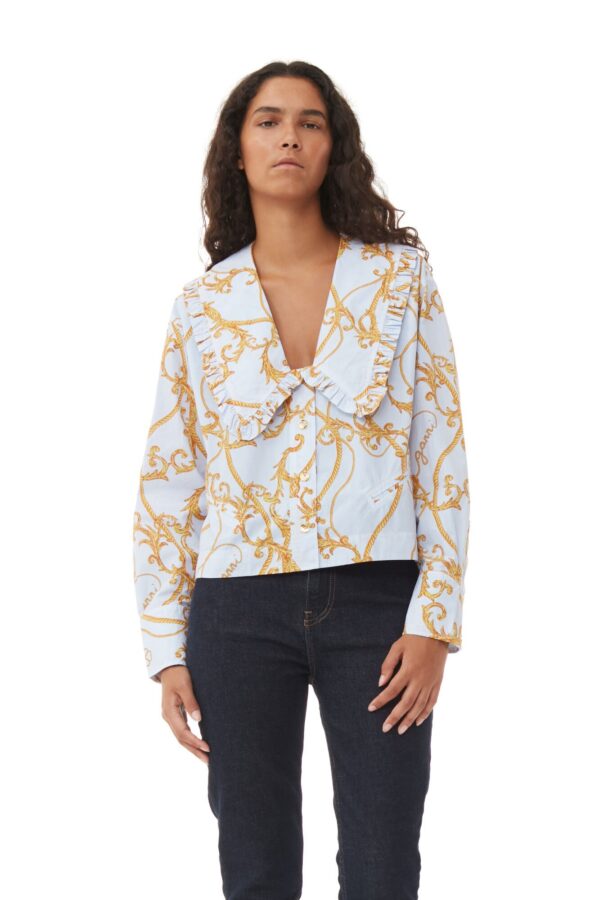 Overdyed Cotton Wide Shirt