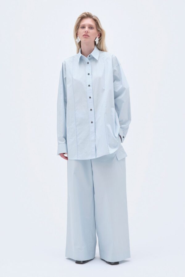 Oversize Pintuck Shirt