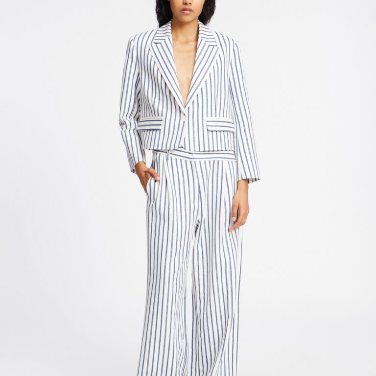 Paislee Linen Cotton Blend Blazer