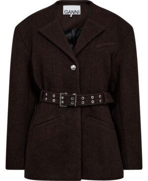 Peacoat Wool Fitted Jacket
