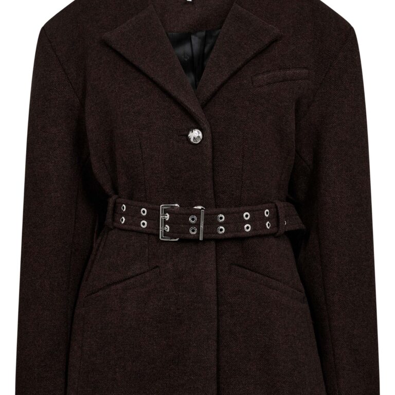 Peacoat Wool Fitted Jacket