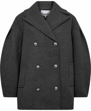 Peacoat Wool Midi Coat