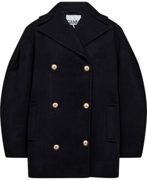 Peacoat Wool Midi Coat