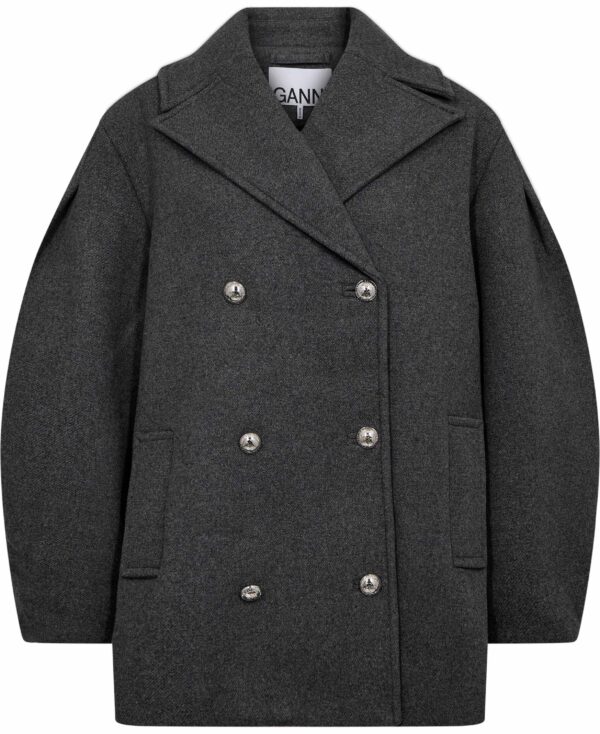 Peacoat Wool Midi Coat