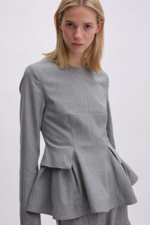 Peplum TOP With Long Sleeves