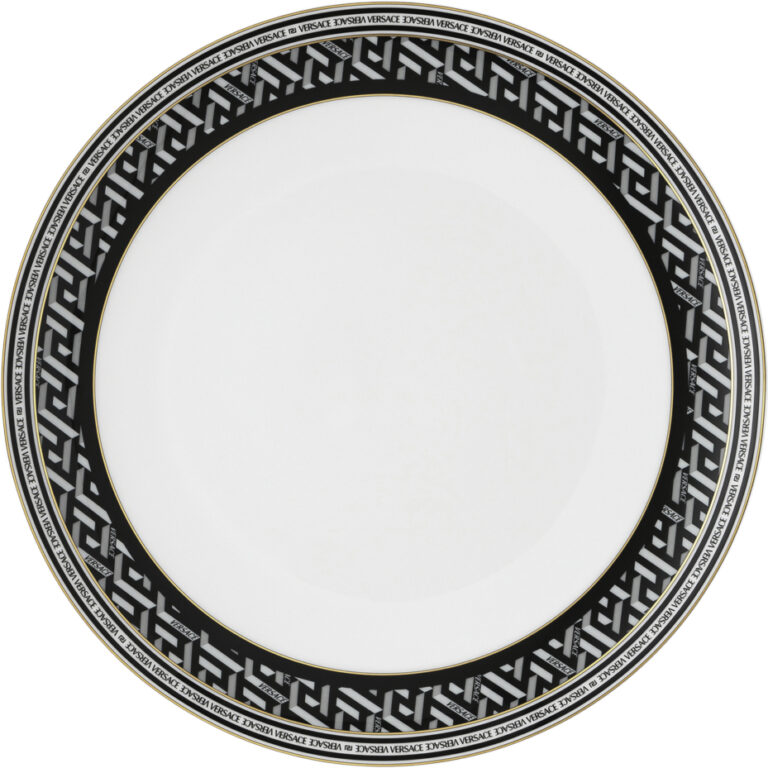 Plate 28cm, Signature Black, La Greca