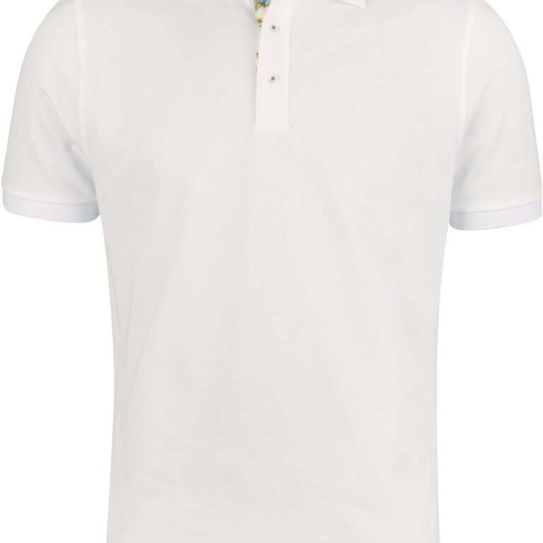 Stenströms Contrast Organic Cotton Pique Kortærmet Polo