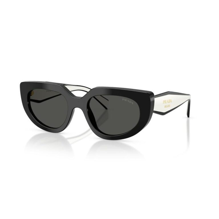 Prada 0PR D02S Solbriller Kvinder Ovale Sorte Acetate Luksus Mode Solbriller Designer UV Beskyttelse