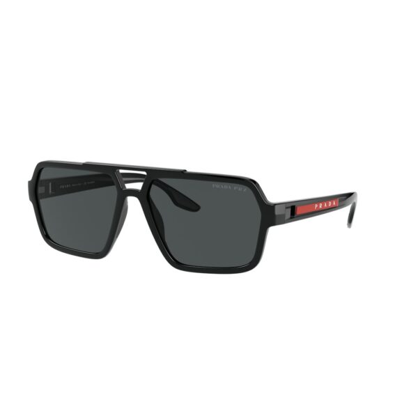 Prada Linea Rossa 0PS 01XS - Firkantede Sort Polariserede Linser