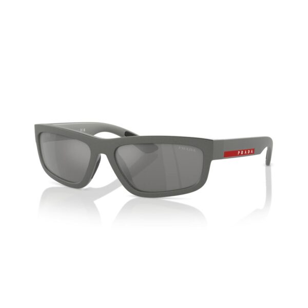 Prada Linea Rossa 0PS 05ZS Solbriller - Firkantede Grå Spejlede Linser