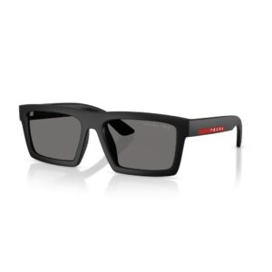 Prada Linea Rossa 0PS A07S Solbriller - Firkantede Sort Polariserede Linser