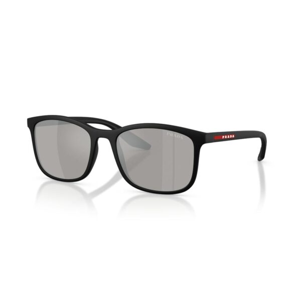 Prada Linea Rossa 0PS A08S Solbriller - Firkantede Sort Spejlede Linser